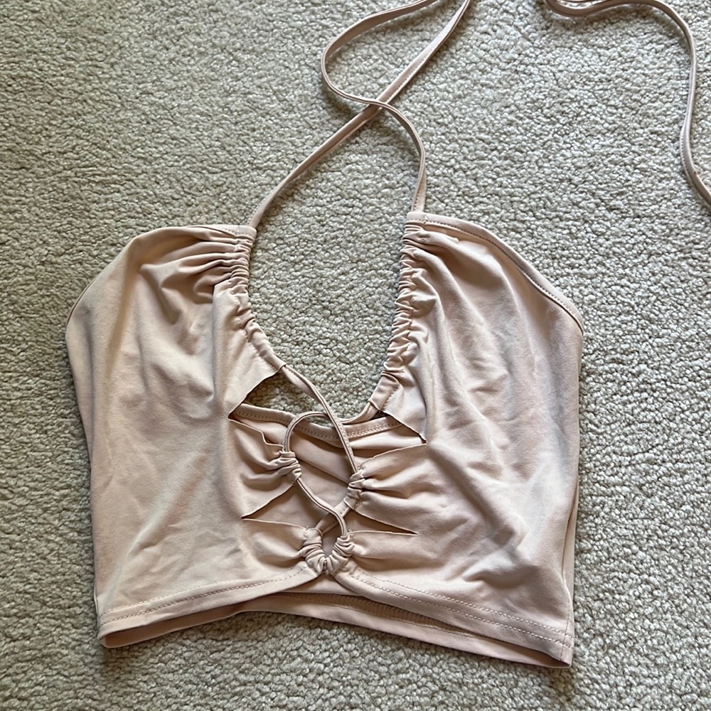 Amazon - beige - cropped - halter